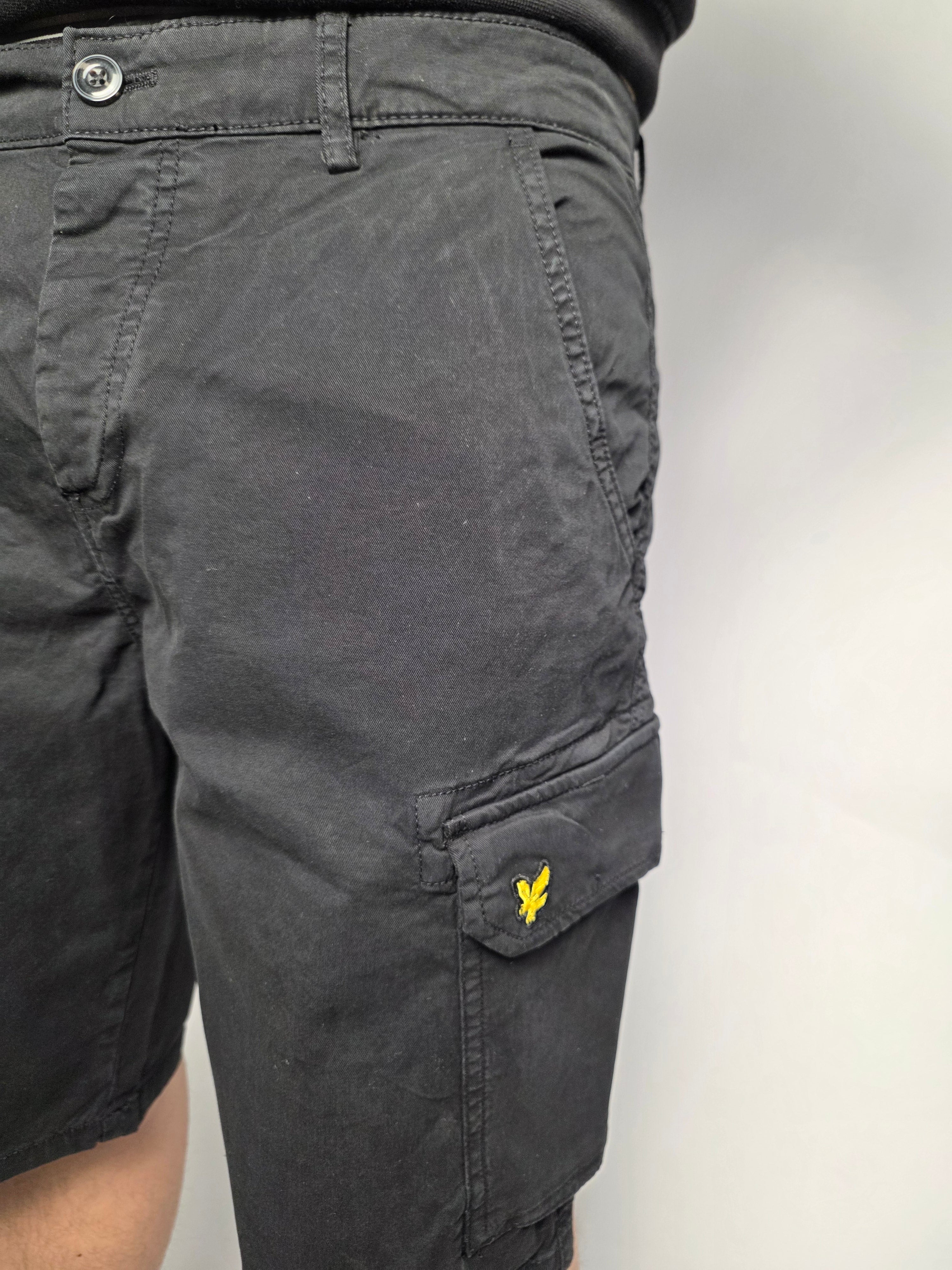 Pantaloncino Cargo Wembley, Nero - Lyle&Scott