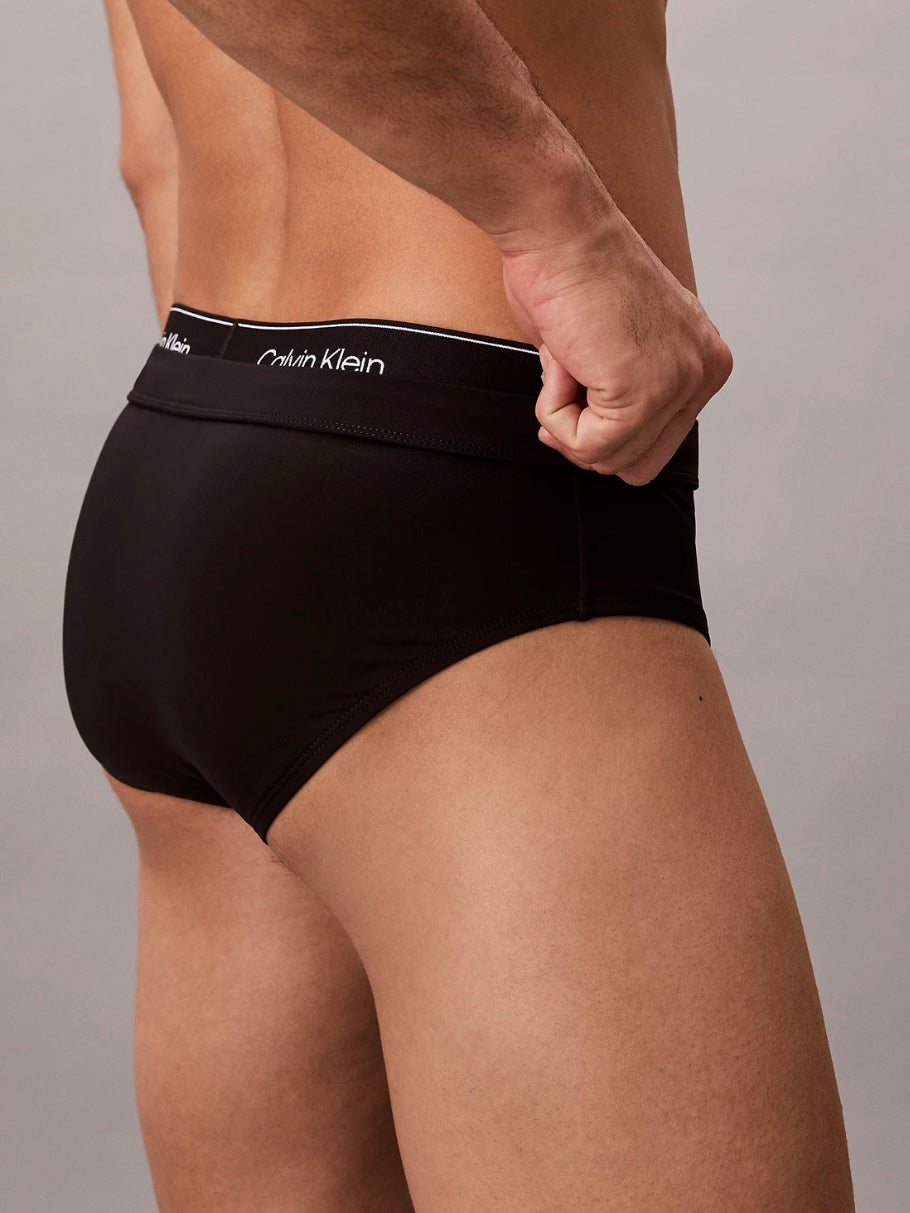 Costume Slip Elastico Logo, Nero - Calvin Klein