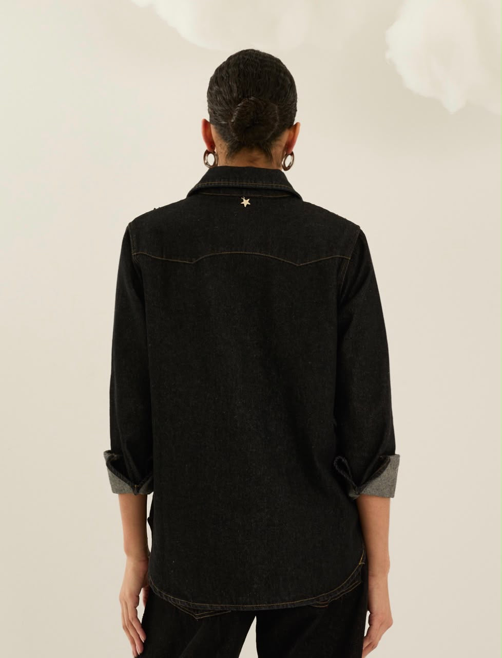 Denim Giacca Appliccazioni, Blu Notte - Souvenir