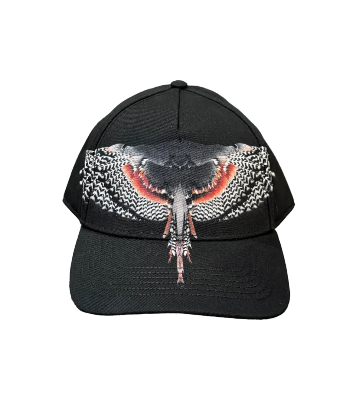 Cappello Baseball Black/Red Wings, Nero - County Of Milan