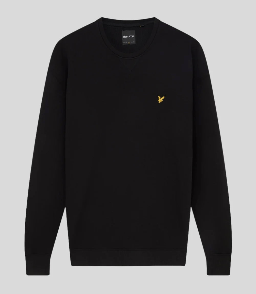 Felpa Girocollo, Nero - Lyle&Scott