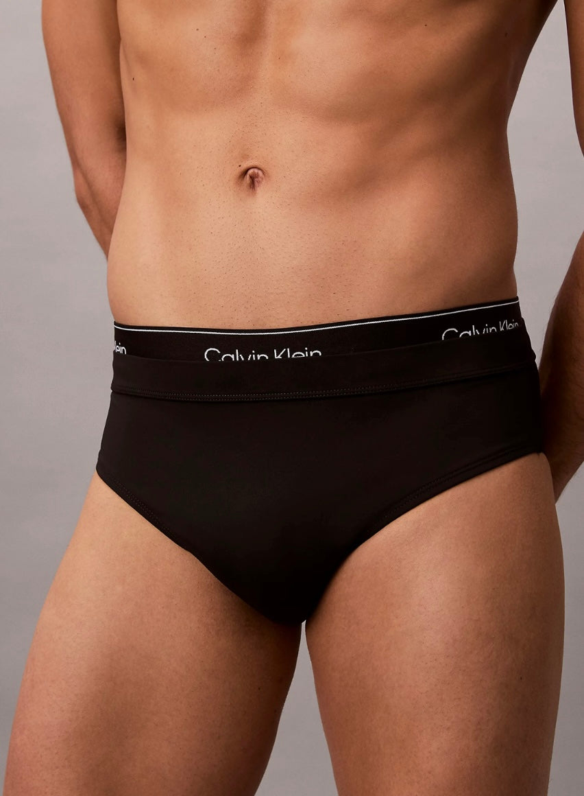 Costume Slip Elastico Logo, Nero - Calvin Klein