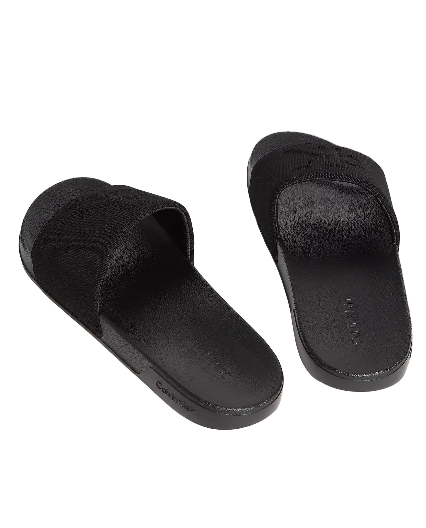 Ciabatta Tela Logo Tonal, Nero - Calvin Klein