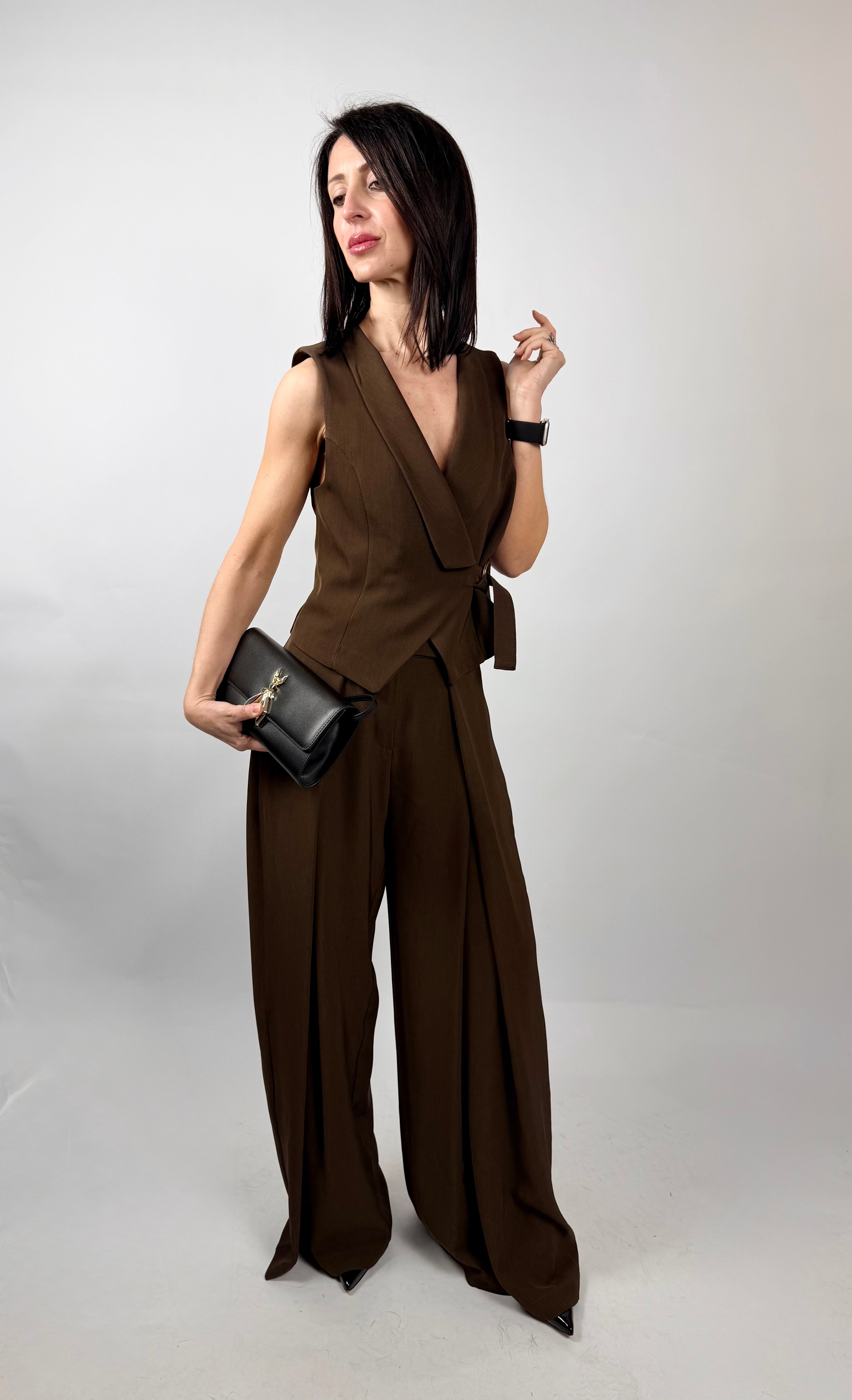 Tailleur Gilet, Cioccolato - Philia Loft