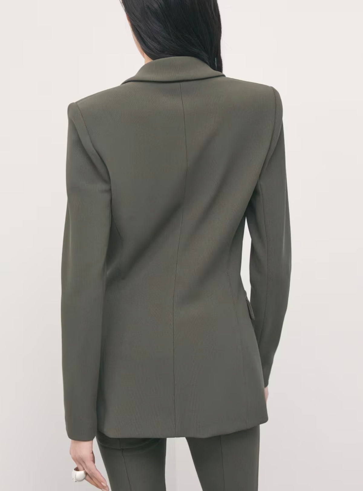 Blazer Slim In Punto Stoffa, Verde - Patrizia Pepe