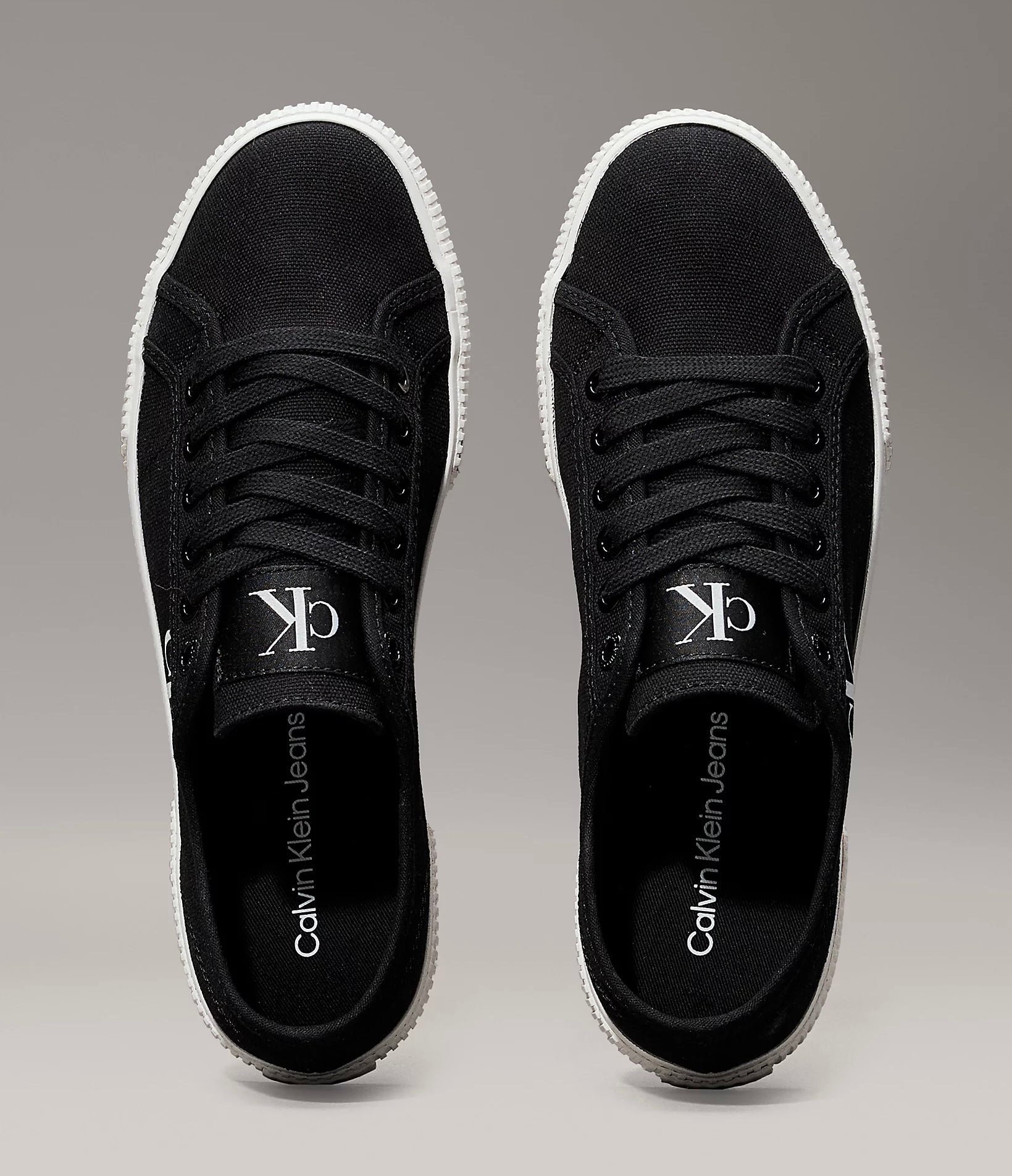 Sneakers In Tela, Black - Calvin Klein