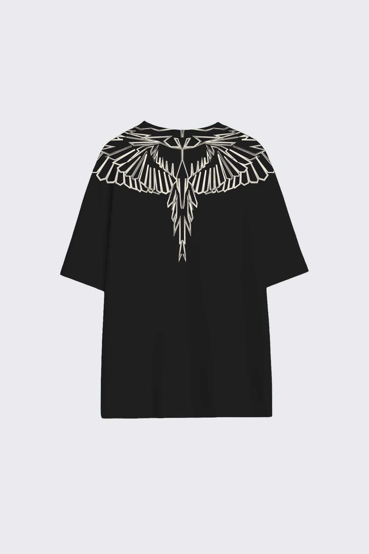 T-shirt Stylized Wings, Nero/Bianco - County Of Milan