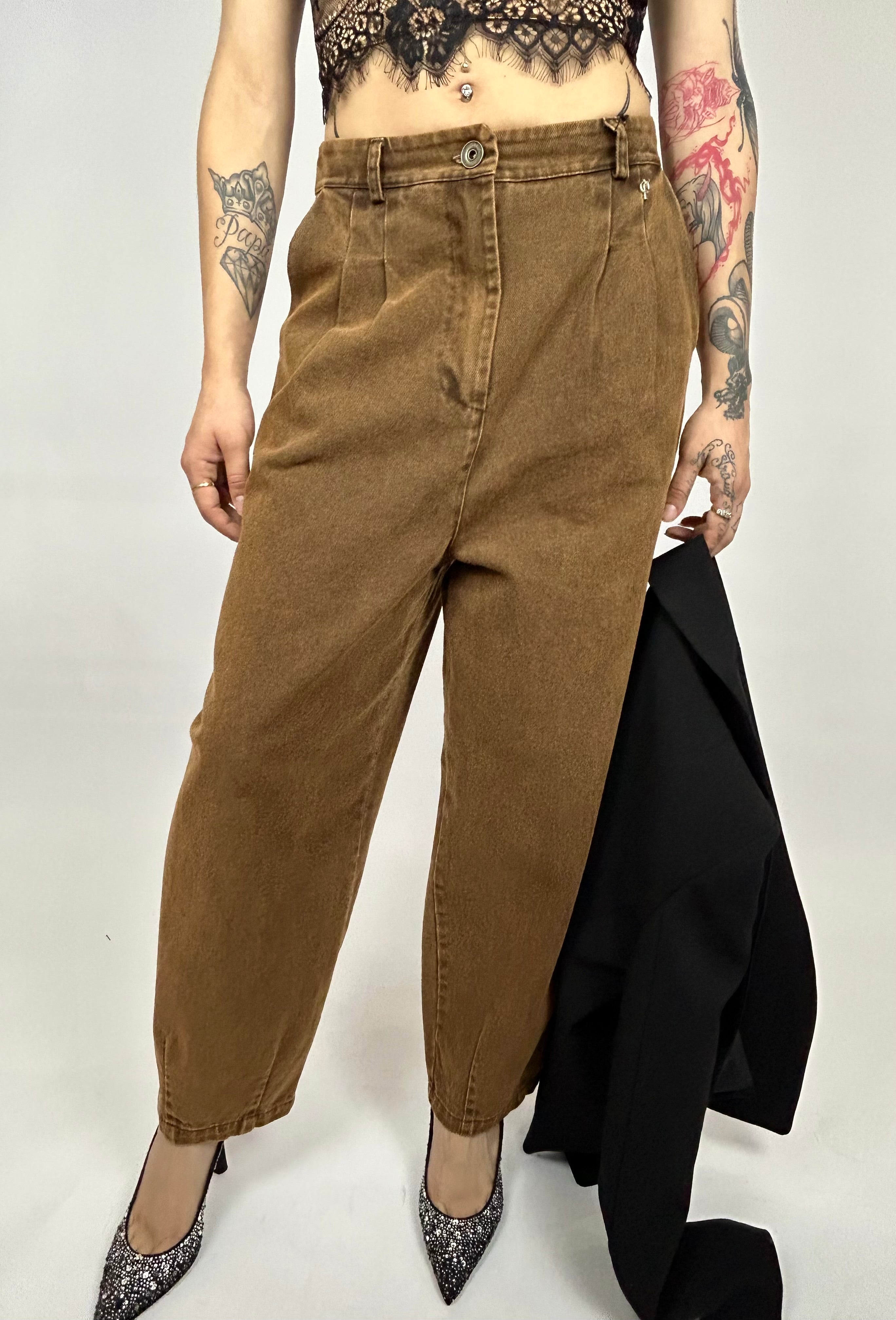 Jeans Morbido, Marrone - Philia Loft