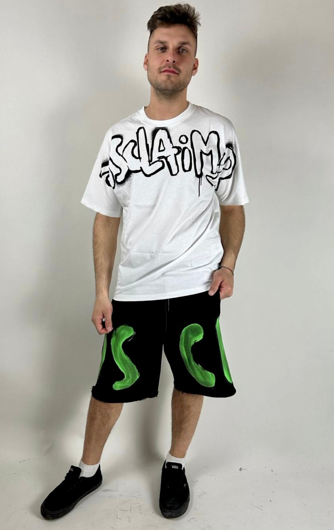 T-shirt Big Logo, Bianco - Disclaimer