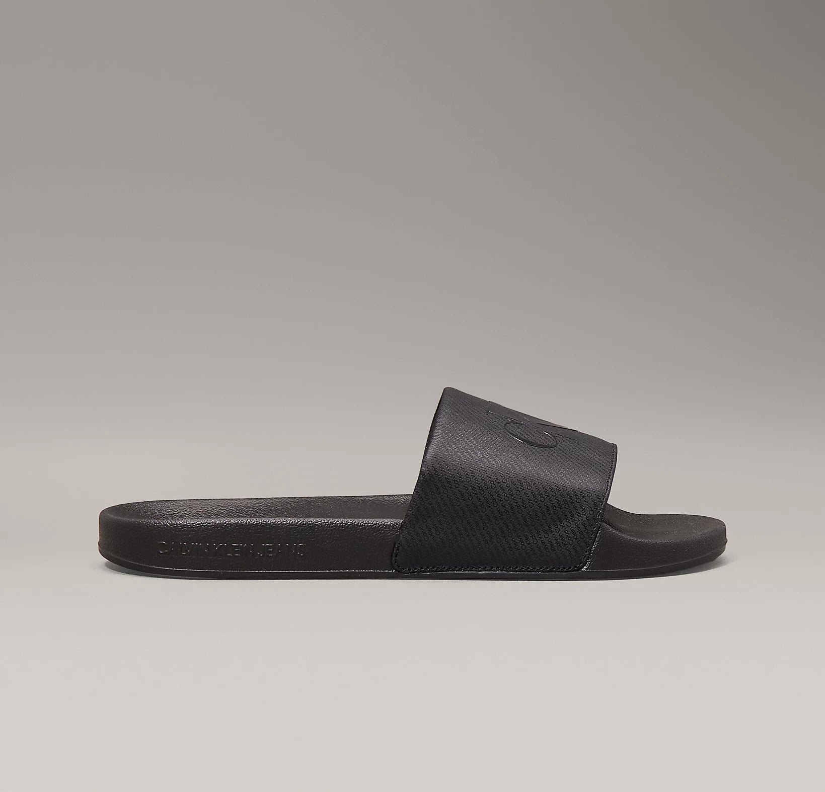 Ciabatte Logo, Total Black - Calvin Klein