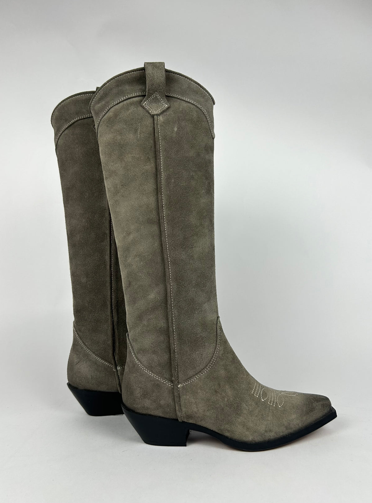 Stivale Texano Alto Camoscio, Taupe - Curiositè