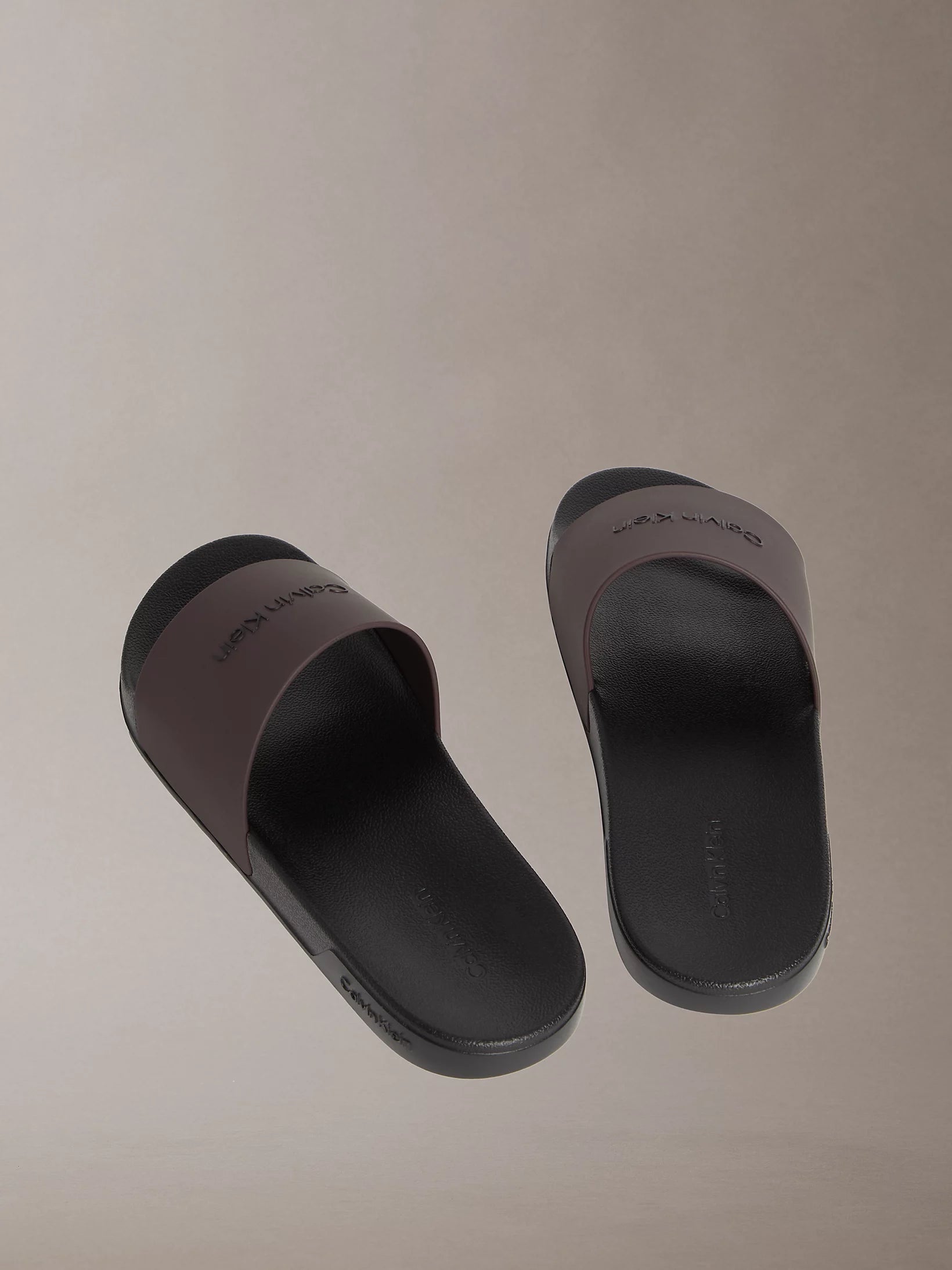 Ciabatta Logo Sagomato, Marrone - Calvin Klein