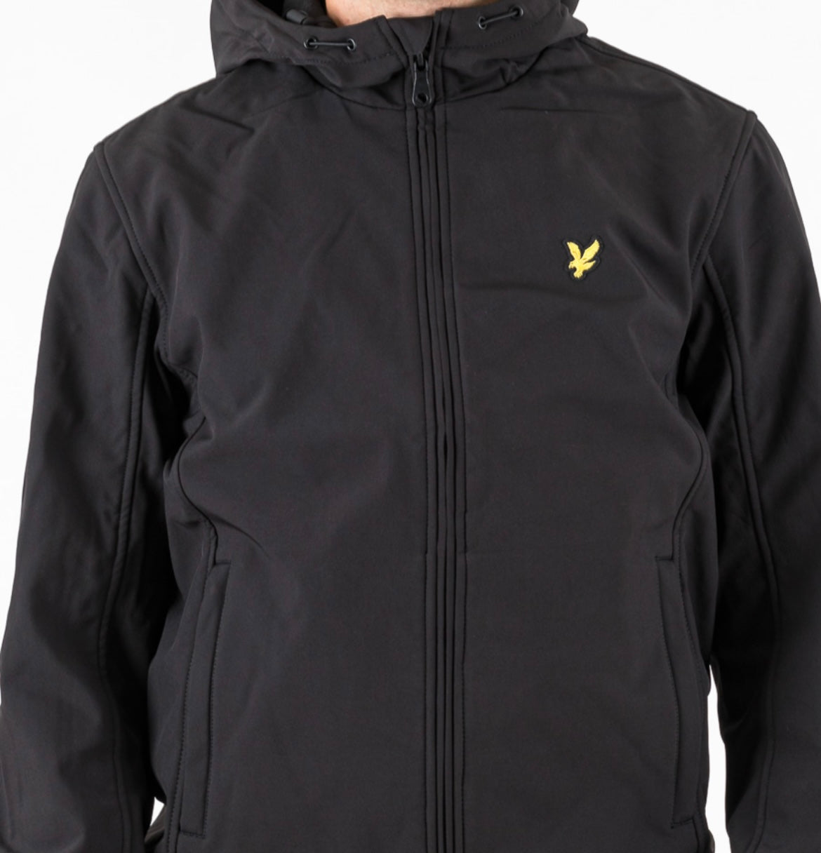 Mesh Back Softshell Jacket, Jet Black - Lyle&Scott