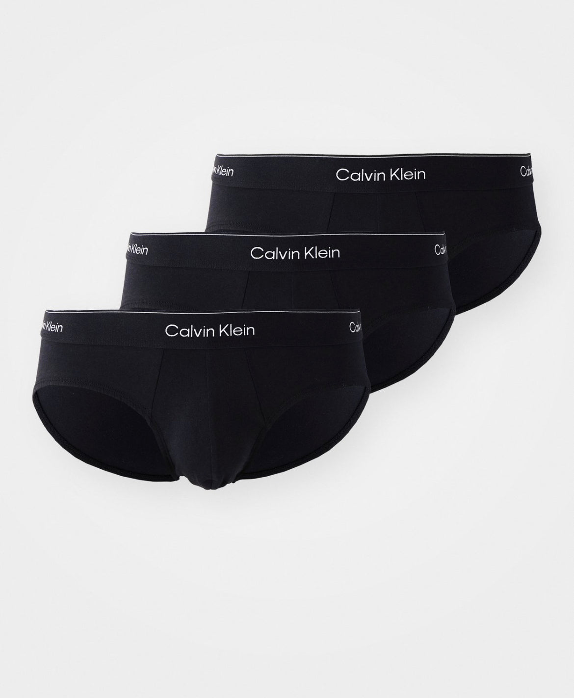 3PACK Slip Icon Cotton Stretch, Nero - Calvin Klein