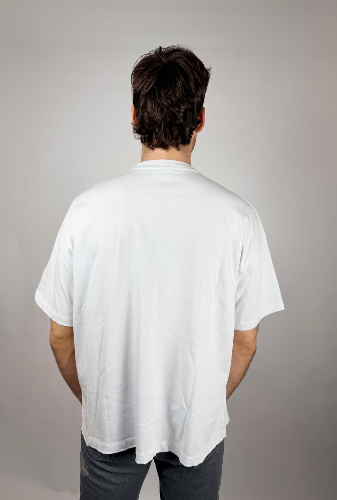 Riders T-shirt, Bianco Ottico - GCDS