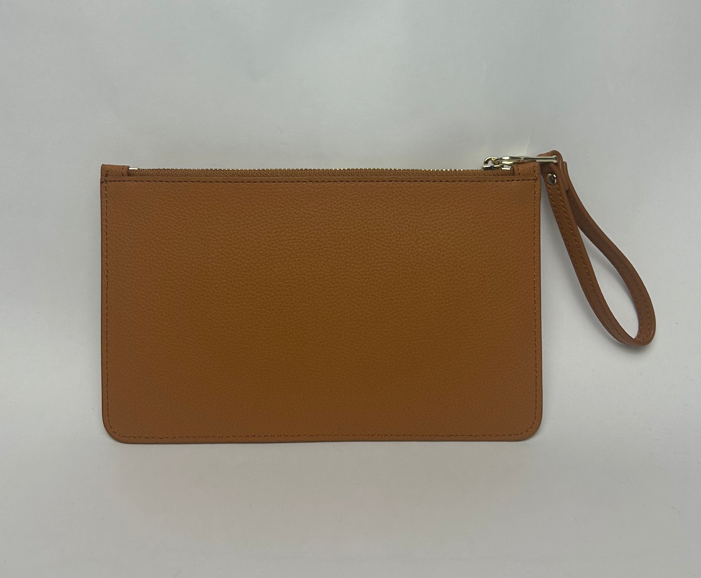 Lettering Clutch Flat, Cuoio - Patrizia Pepe