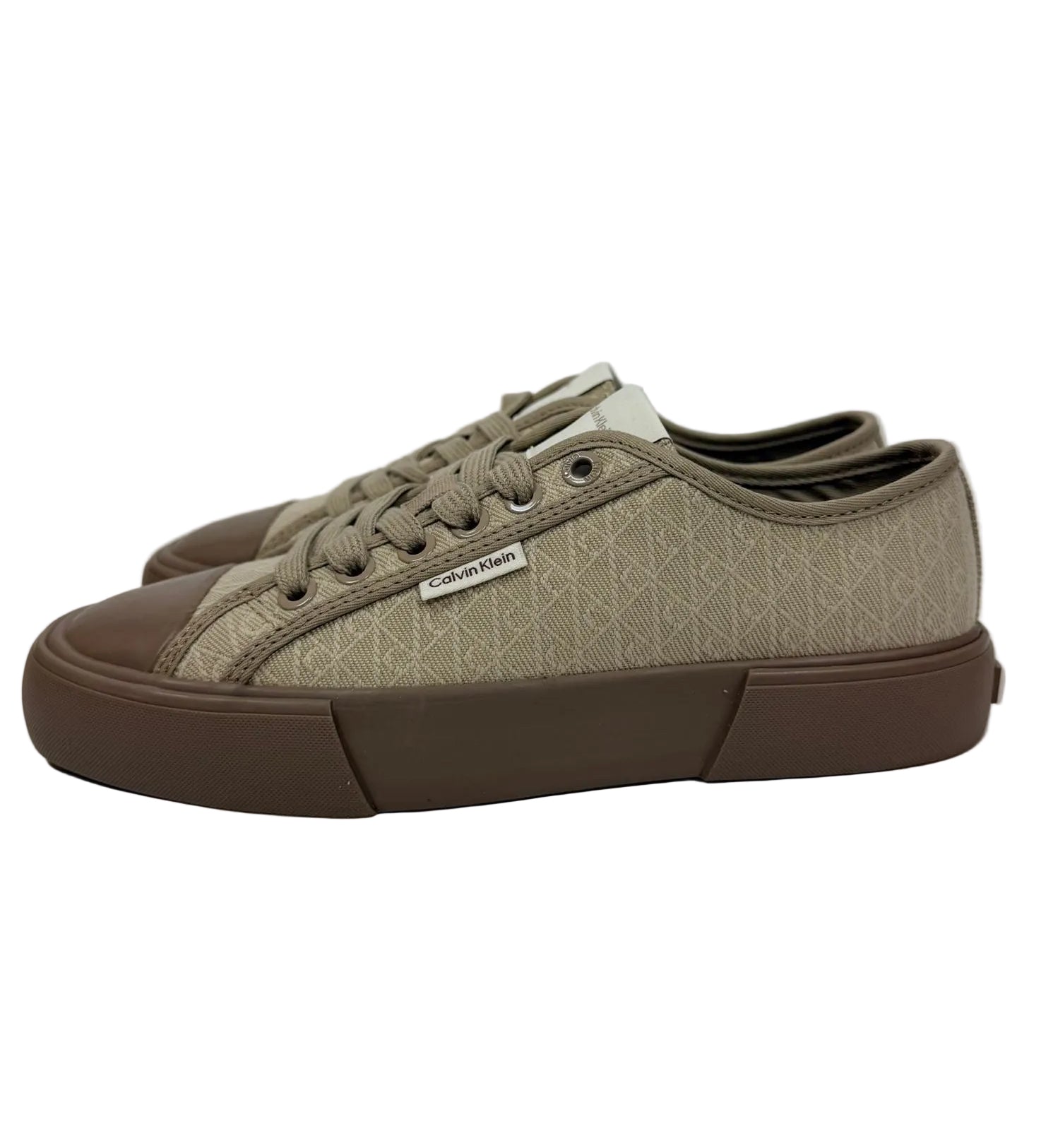 Sneakers Tela Logo, Sabbia - Calvin Klein