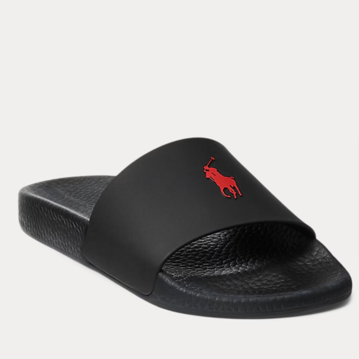 Ciabatta Logo Pony, Black/Red - Polo Ralph Lauren