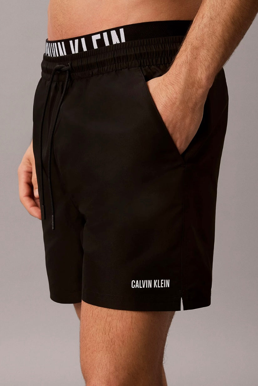 Costume Boxer Fascia Logo, Nero - Calvin Klein
