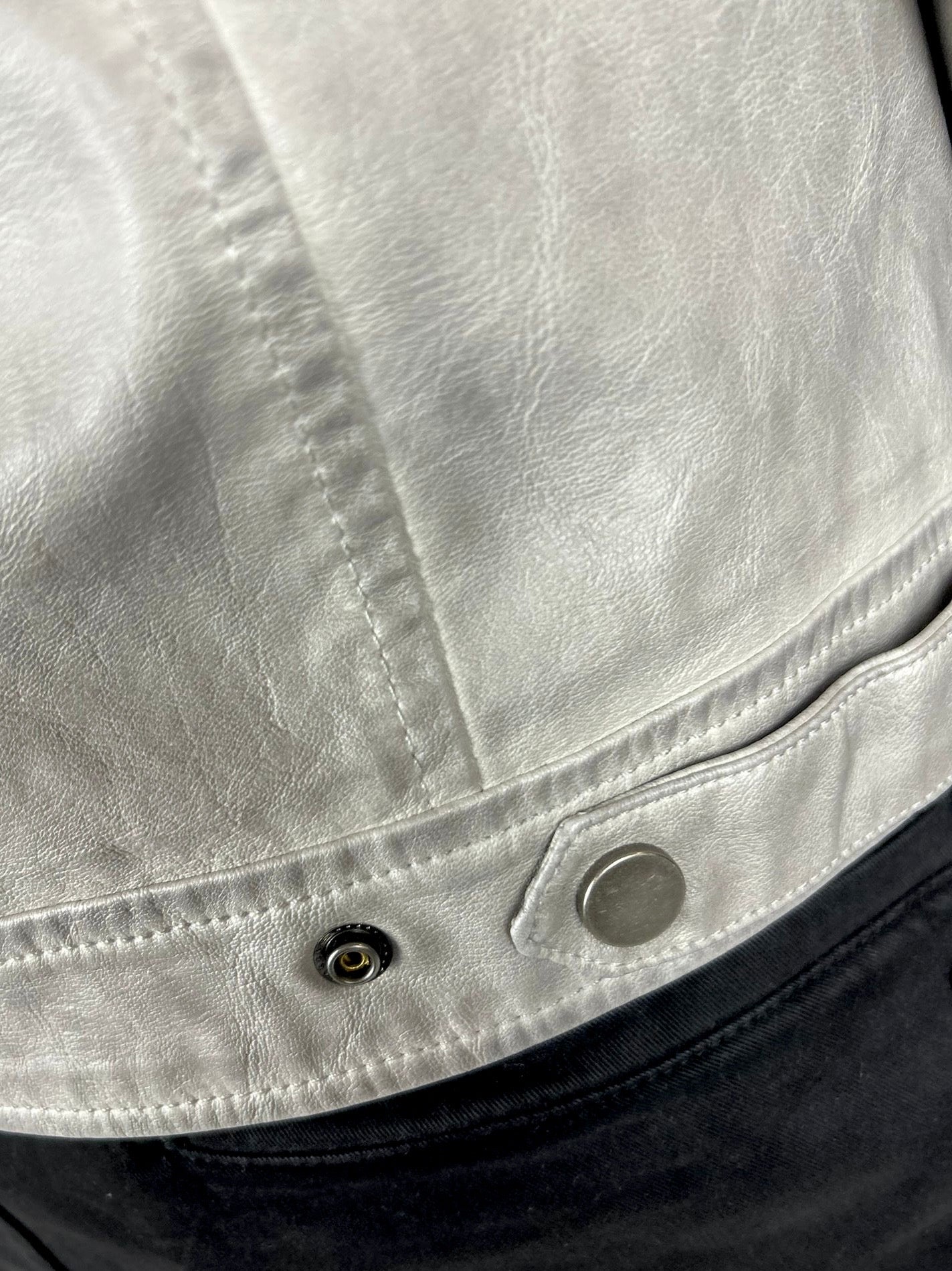 Giacca Eco-pelle, Grigio - Landek
