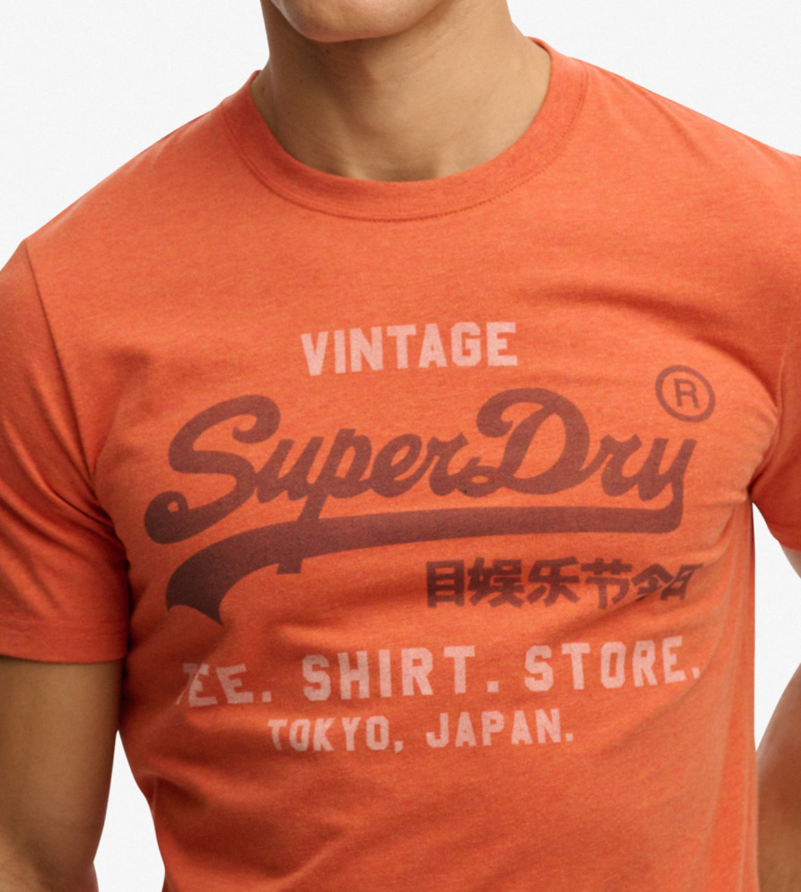 T-shirt Vintage Orange - Superdry