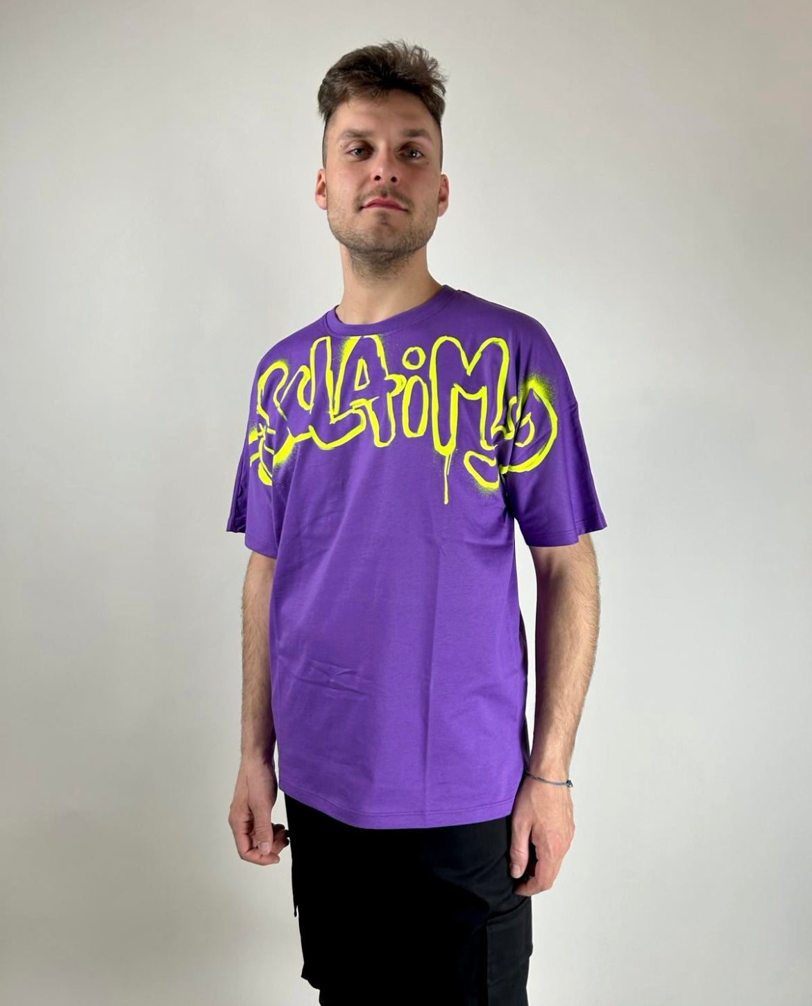 T-shirt Big Logo, Viola/Lime - Disclaimer