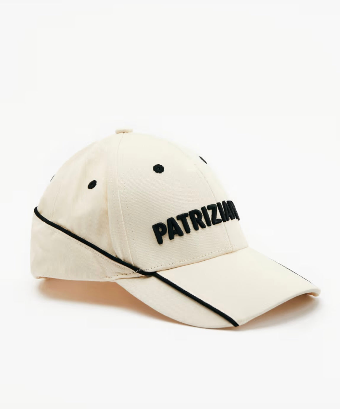 Cappello Baseball Cotone, Crema/Nero - Patrizia Pepe