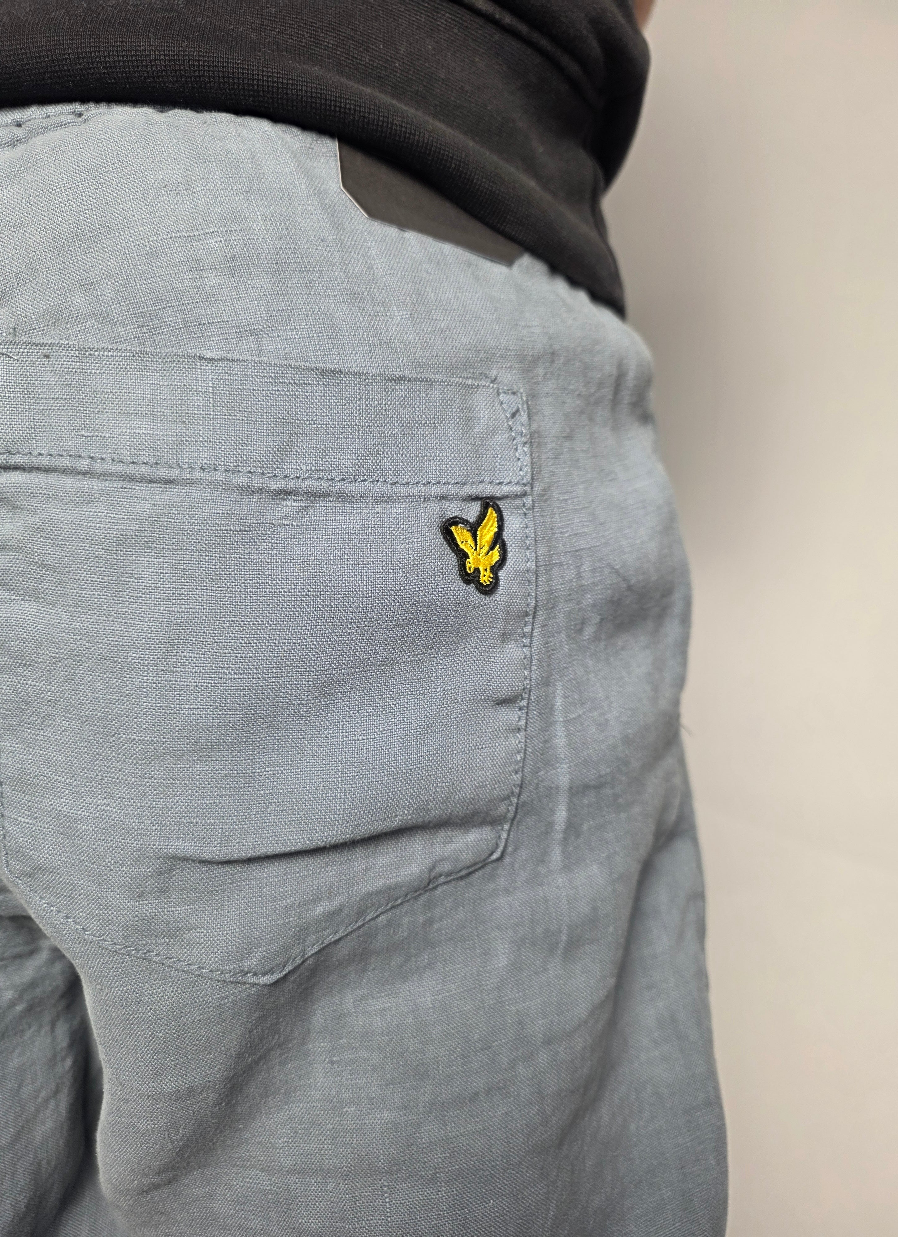 Pantalone Chino Lino, Polvere - Lyle&Scott