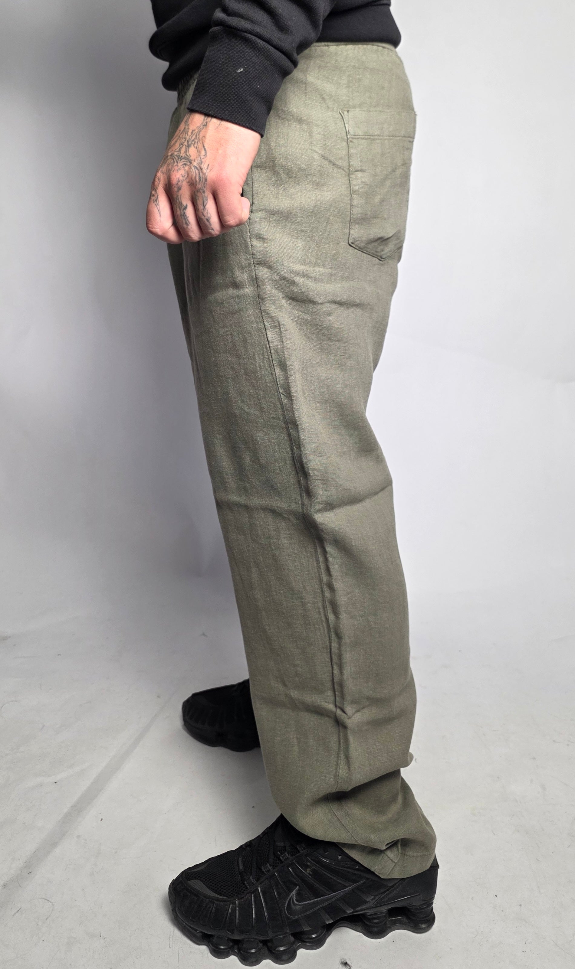 Pantalone Chino Lino, Militare - Lyle&Scott