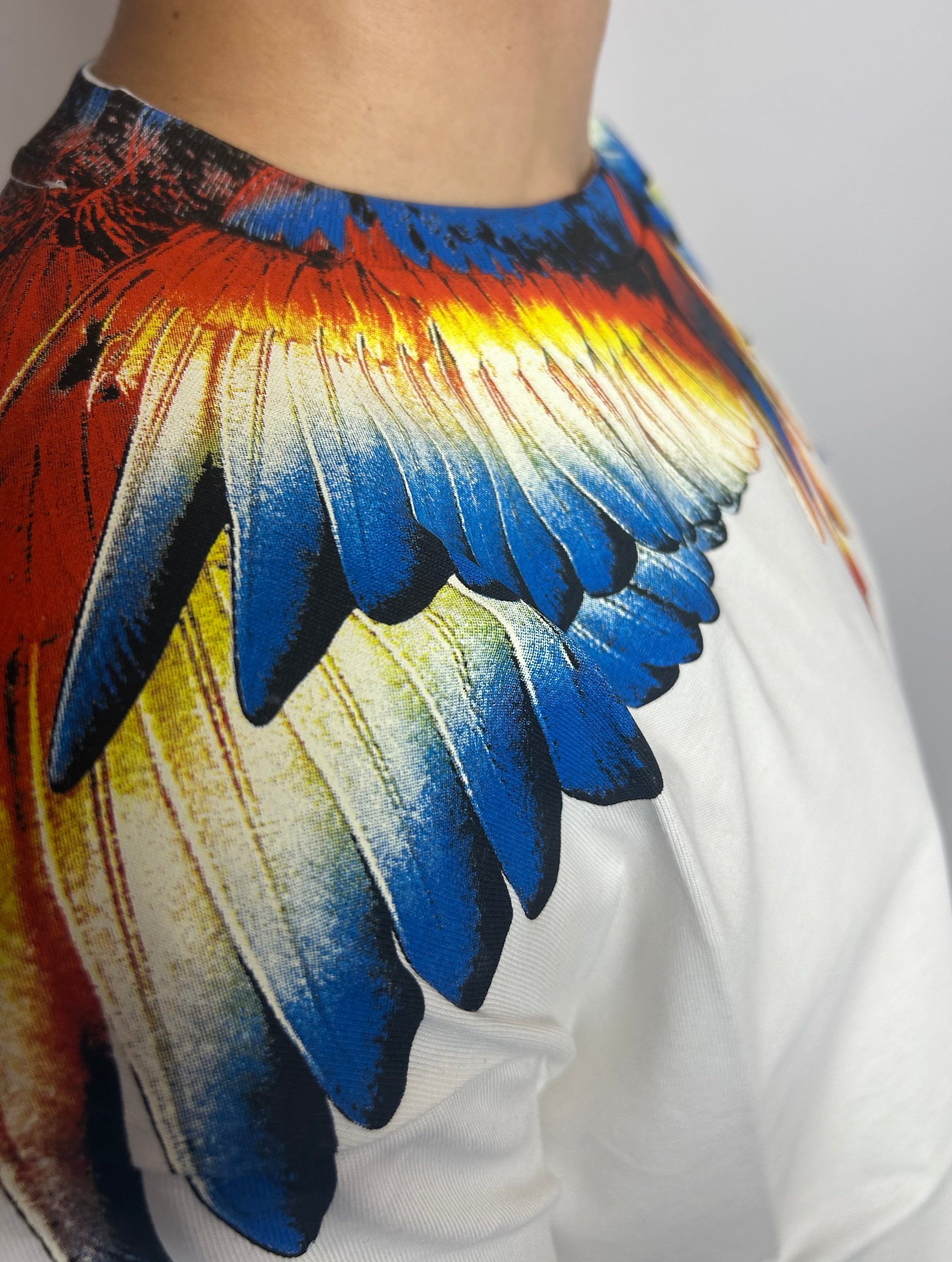 T-shirt Blue&Red Wings, White - County Of Milan