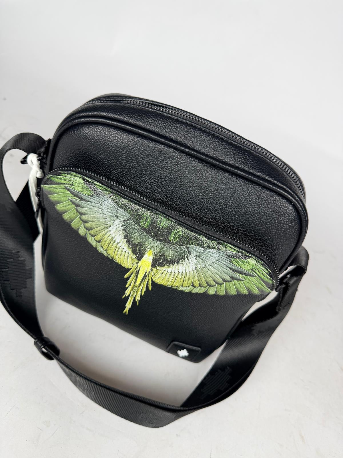 Borsello Doppia Zip Green&Yellow Wings - County Of Milan