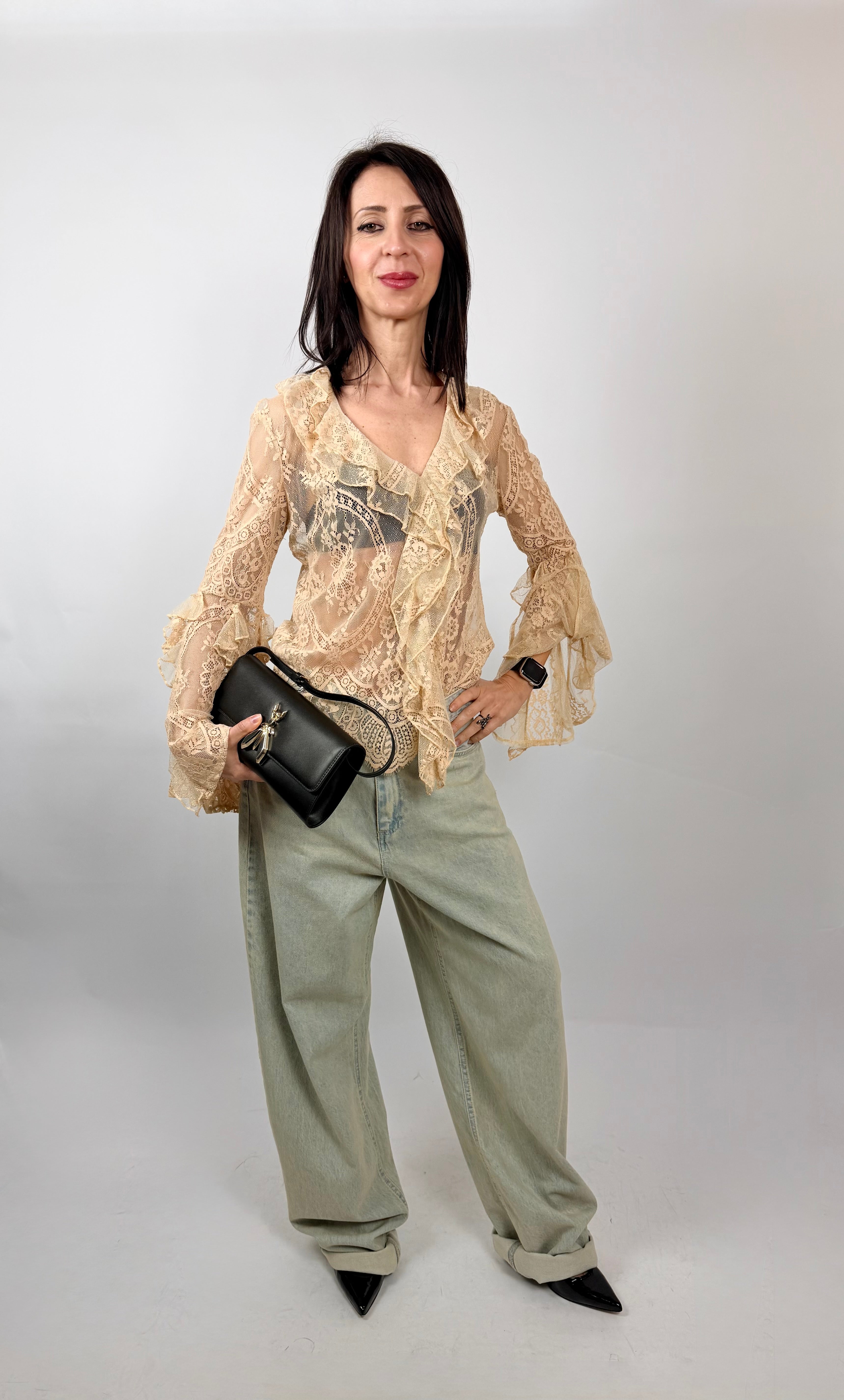 Camicia Pizzo, Nude - Souvenir