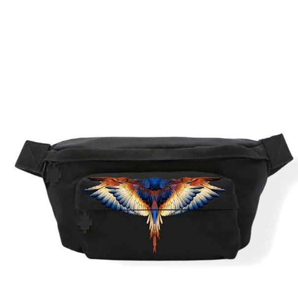 Marsupio Blu&Red Wings, Jet Black - County Of Milan