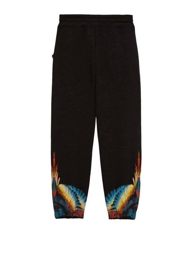 Pant Red&Blue Wings, Jet Black - County Of Milan