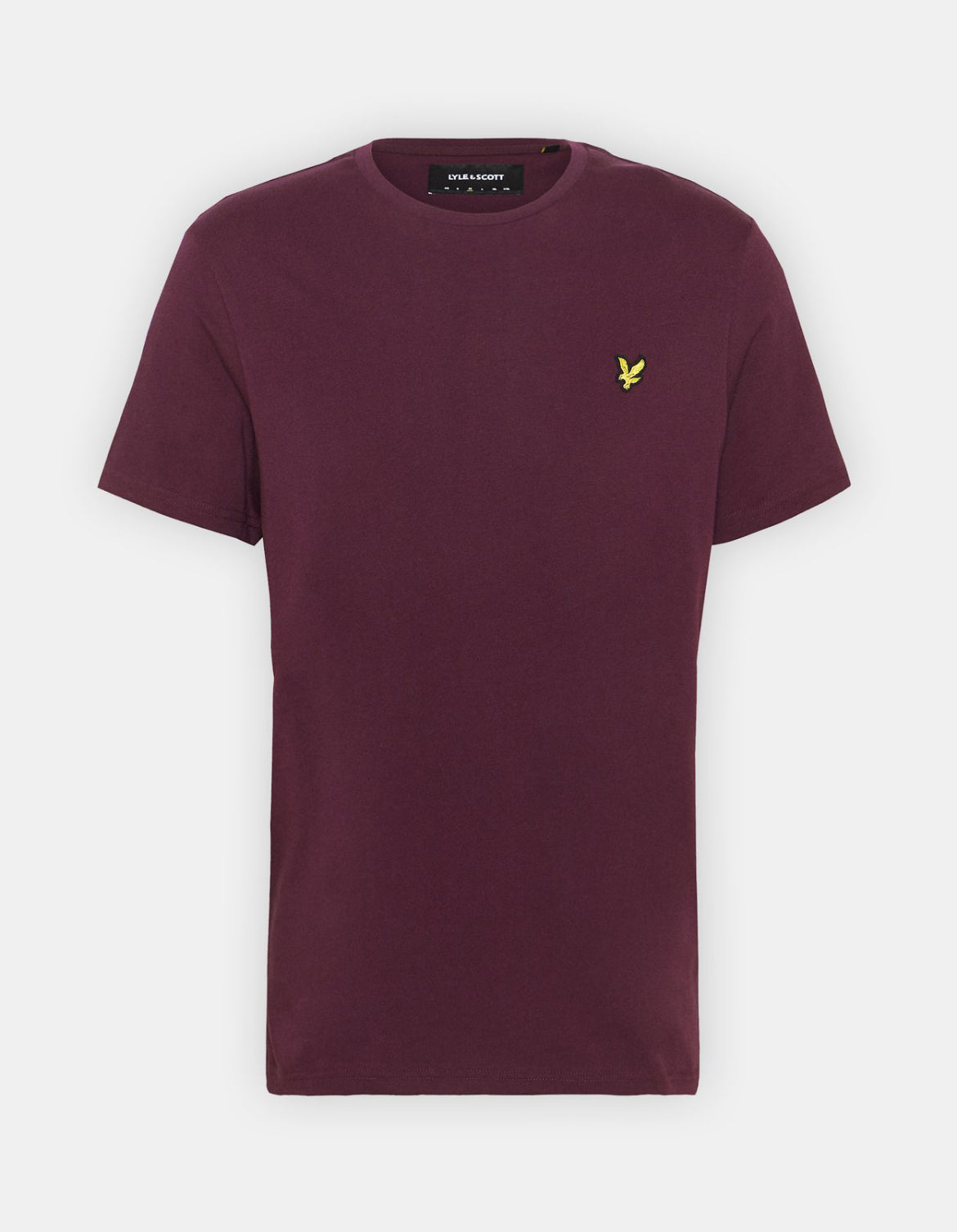 T-shirt Cotton Crew Neck, Bordeaux - Lyle&Scott