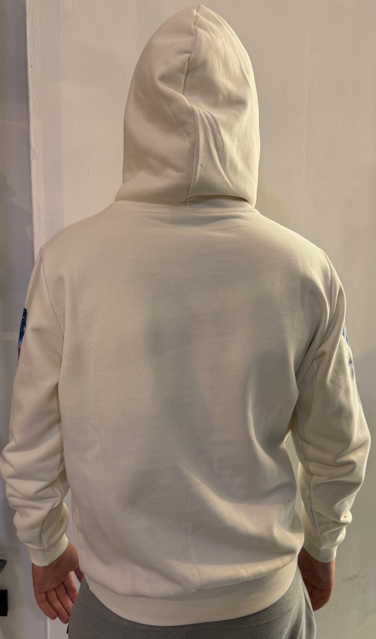 Hoodie Logo&Tiger, Bianco - County of Milan