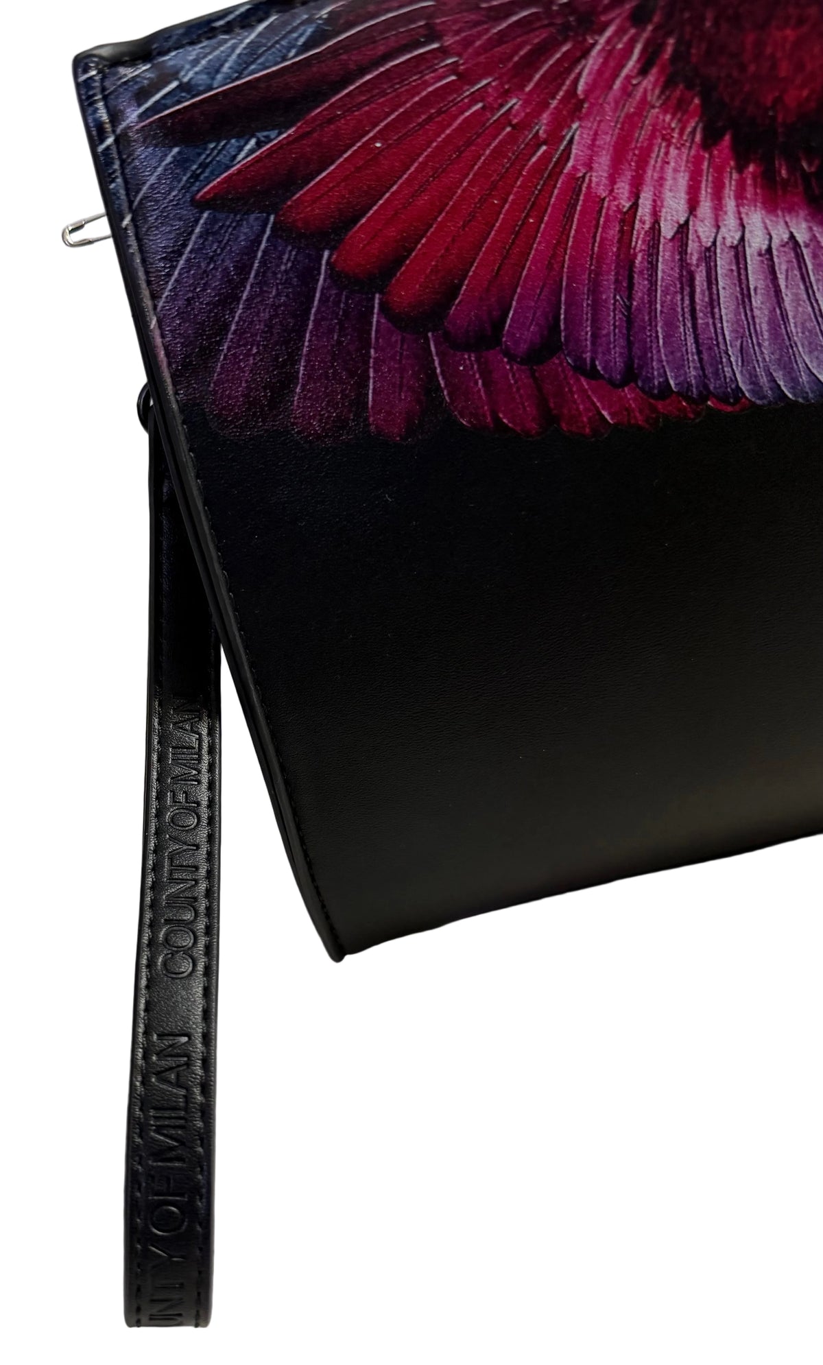 Pochette Larga Pink/Red Wings, Nero - County Of Milan