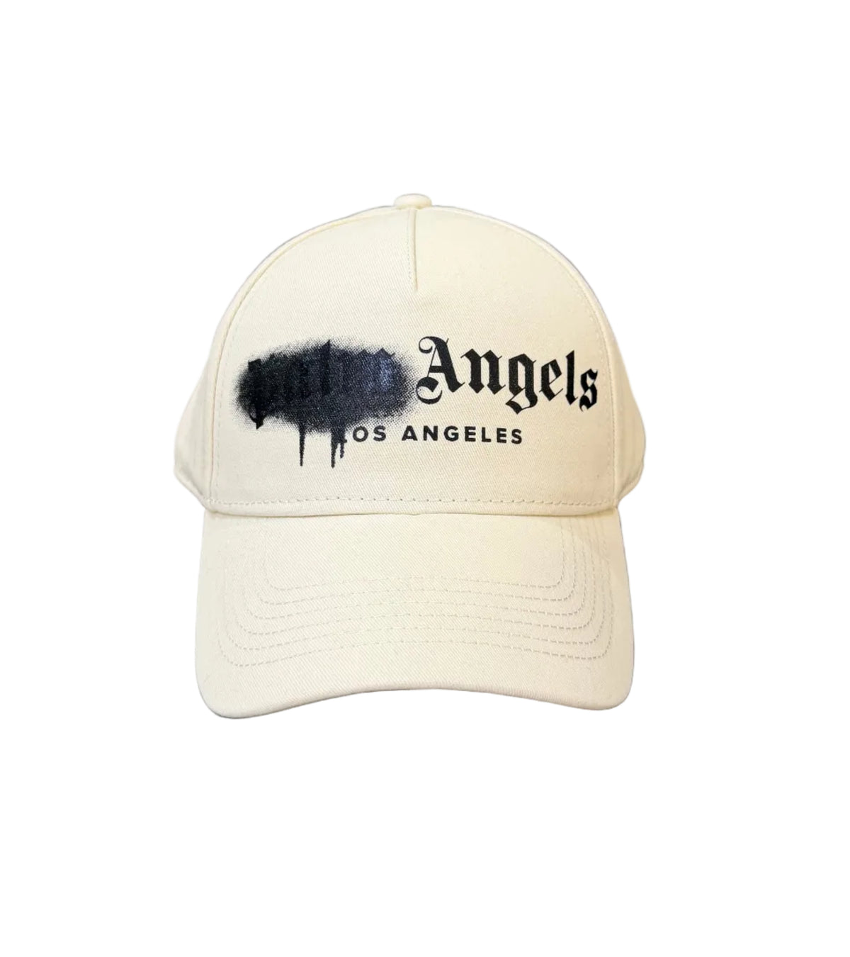 Cappello Baseball Black Glitter Spray, Panna - Palm Angels
