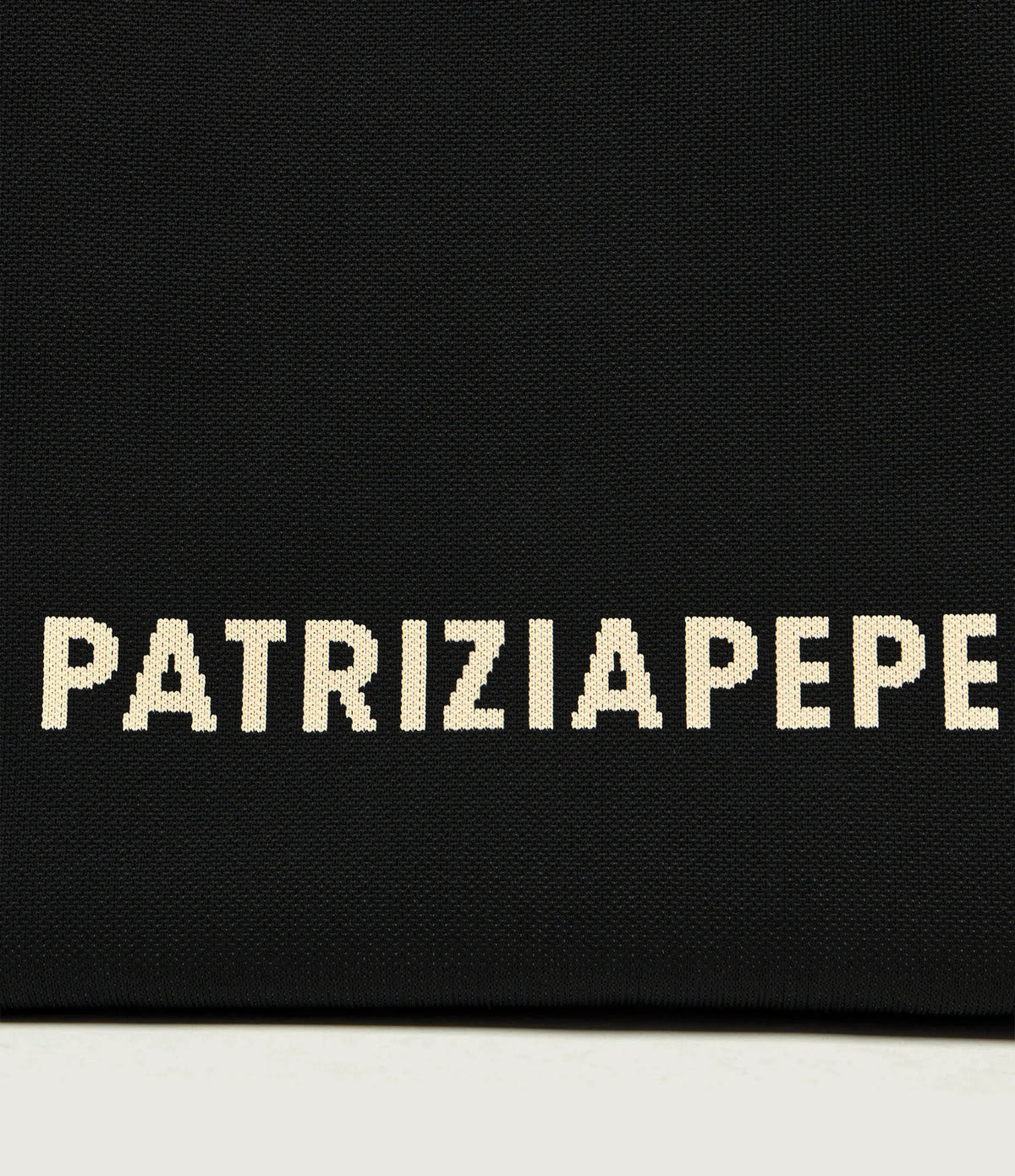 Borsa Shopper In Tessuto, Nero/Panna - Patrizia Pepe