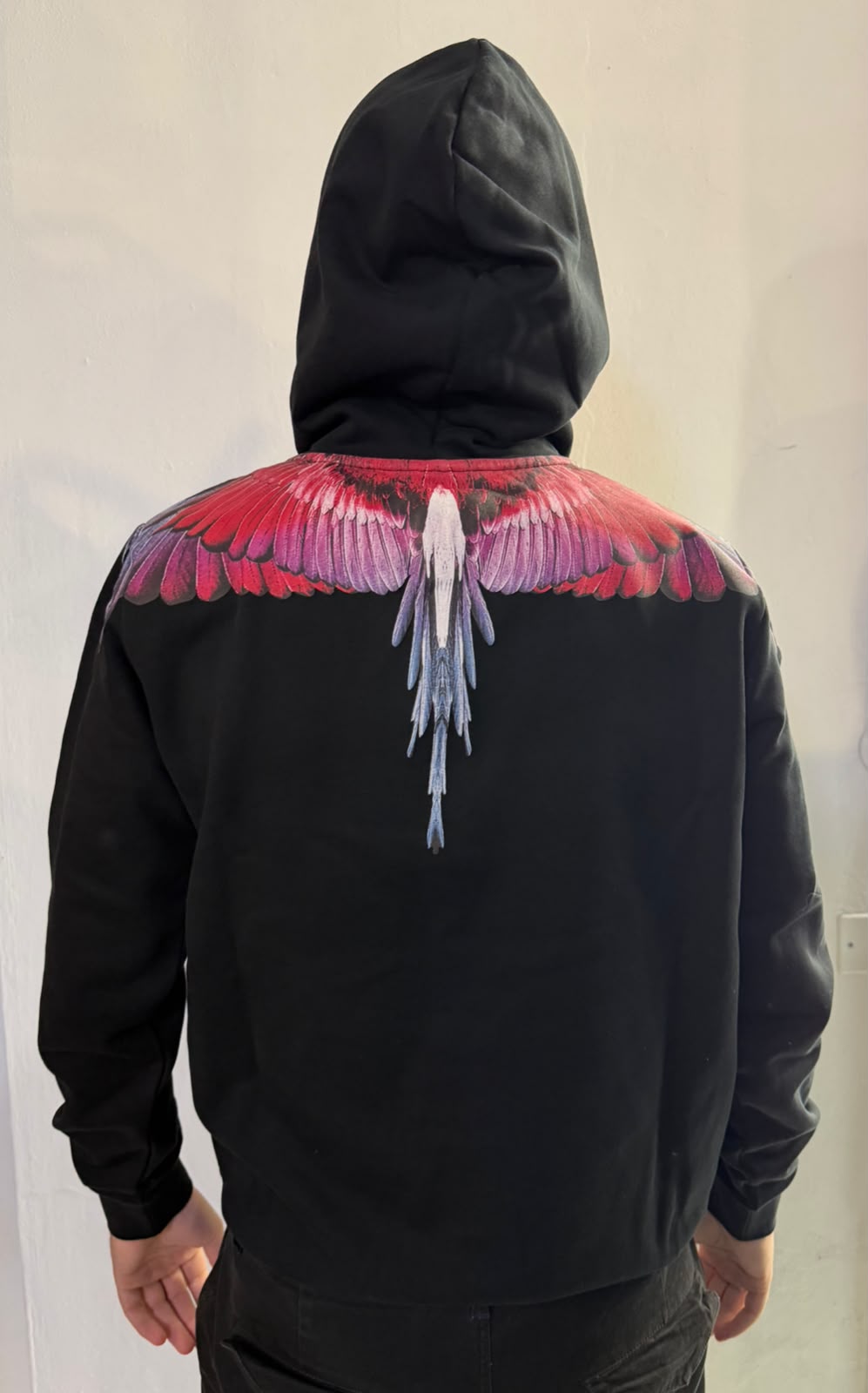 Hoodie Pink/Red Wings, Nero - County Of Milan