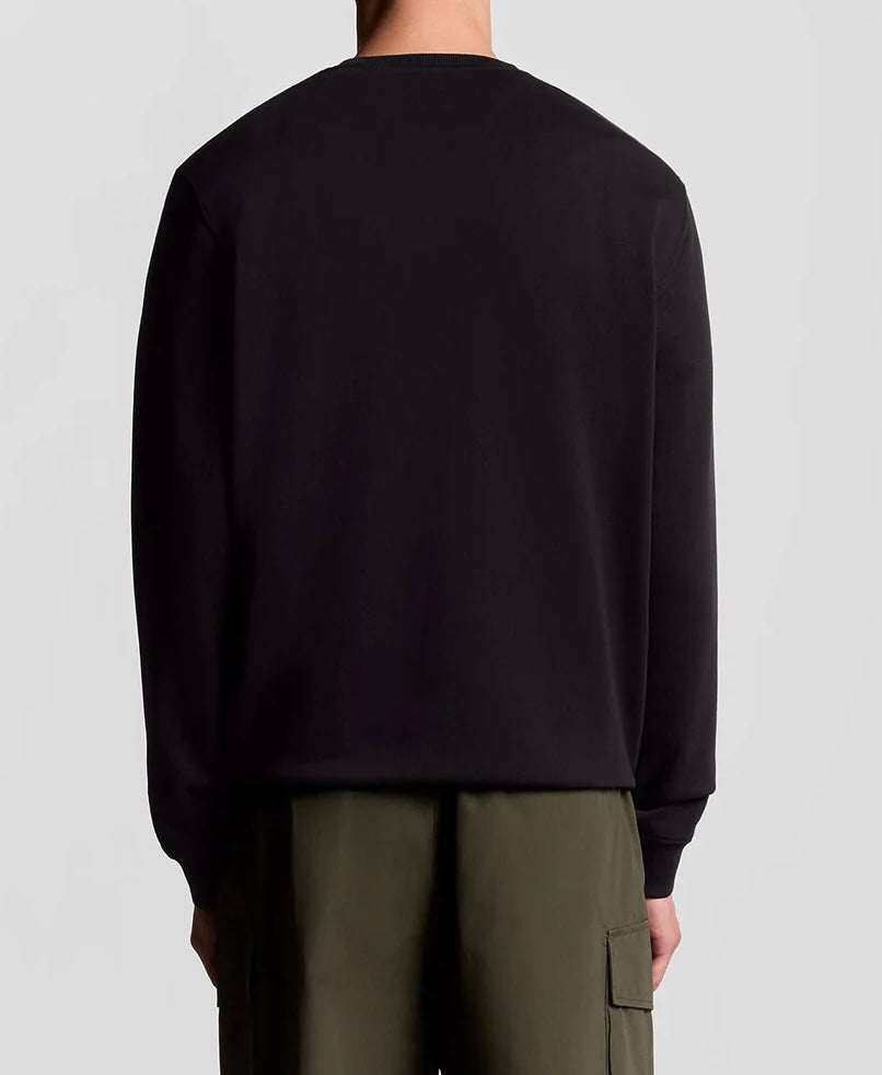 Felpa Girocollo, Nero - Lyle&Scott