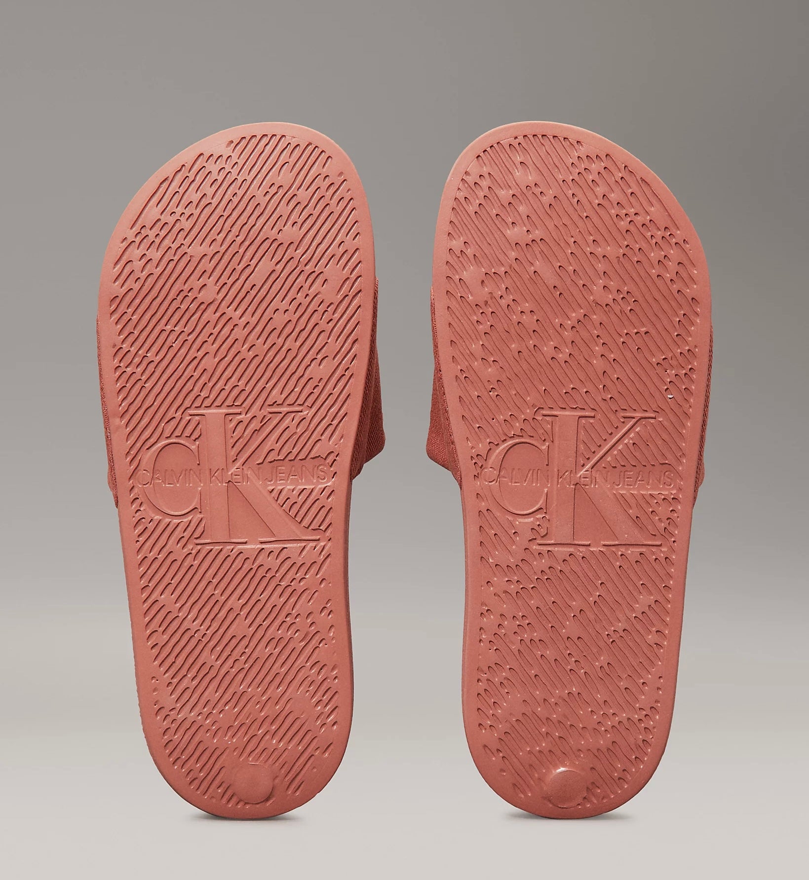 Ciabatta Fascia Metal Logo, Terracotta - Calvin Klein