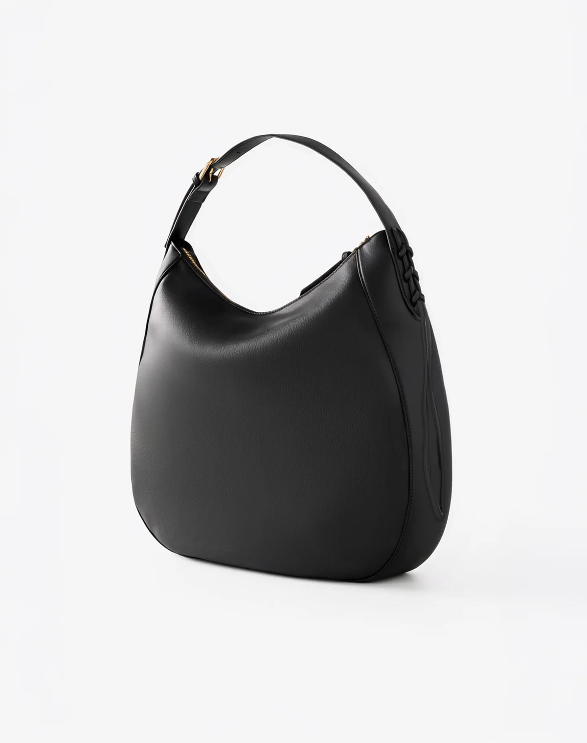 Borsa Hobo Morbida, Nero - Manila Grace