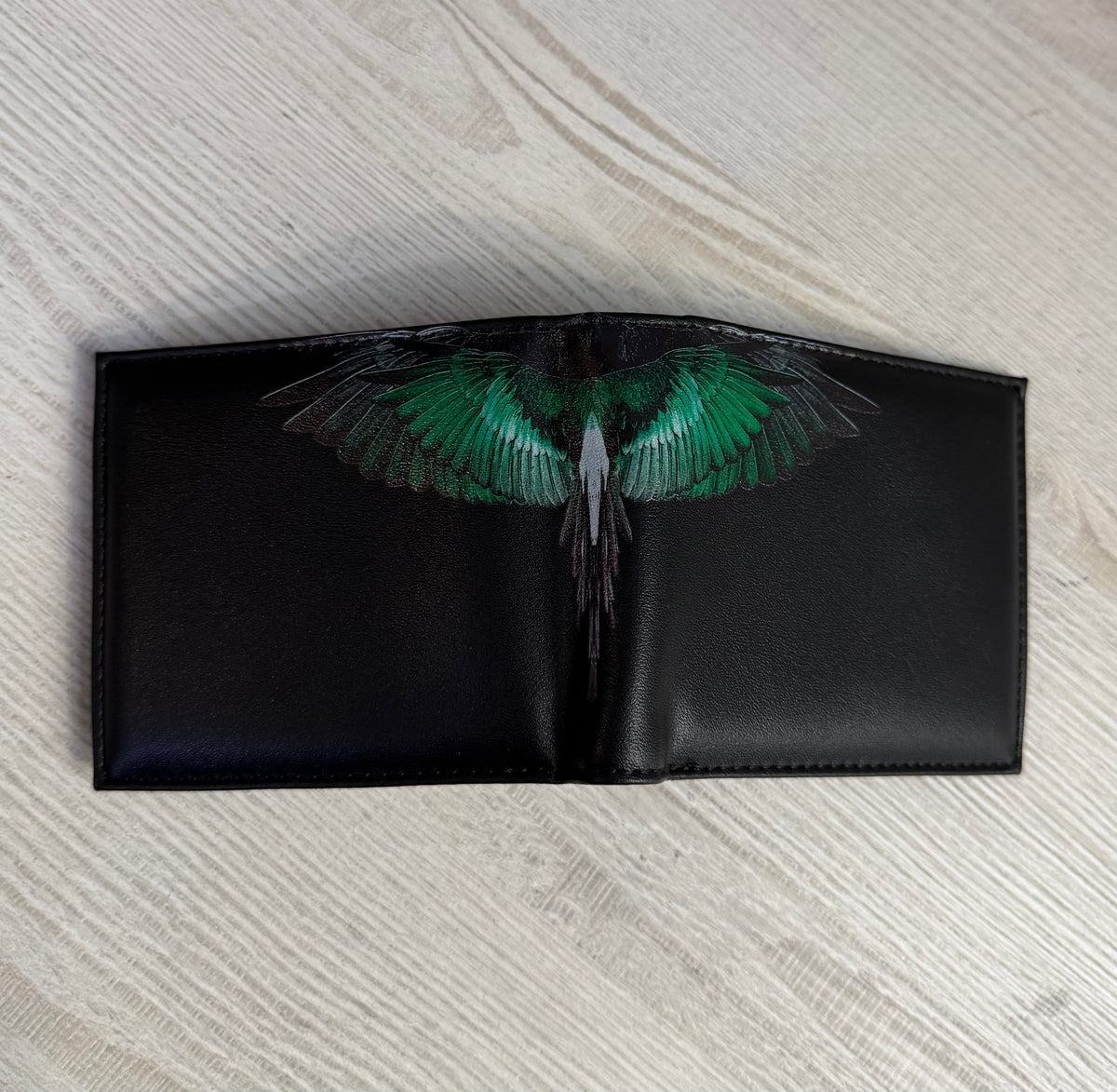 Wallet Green Wings, Nero - County Of Milan