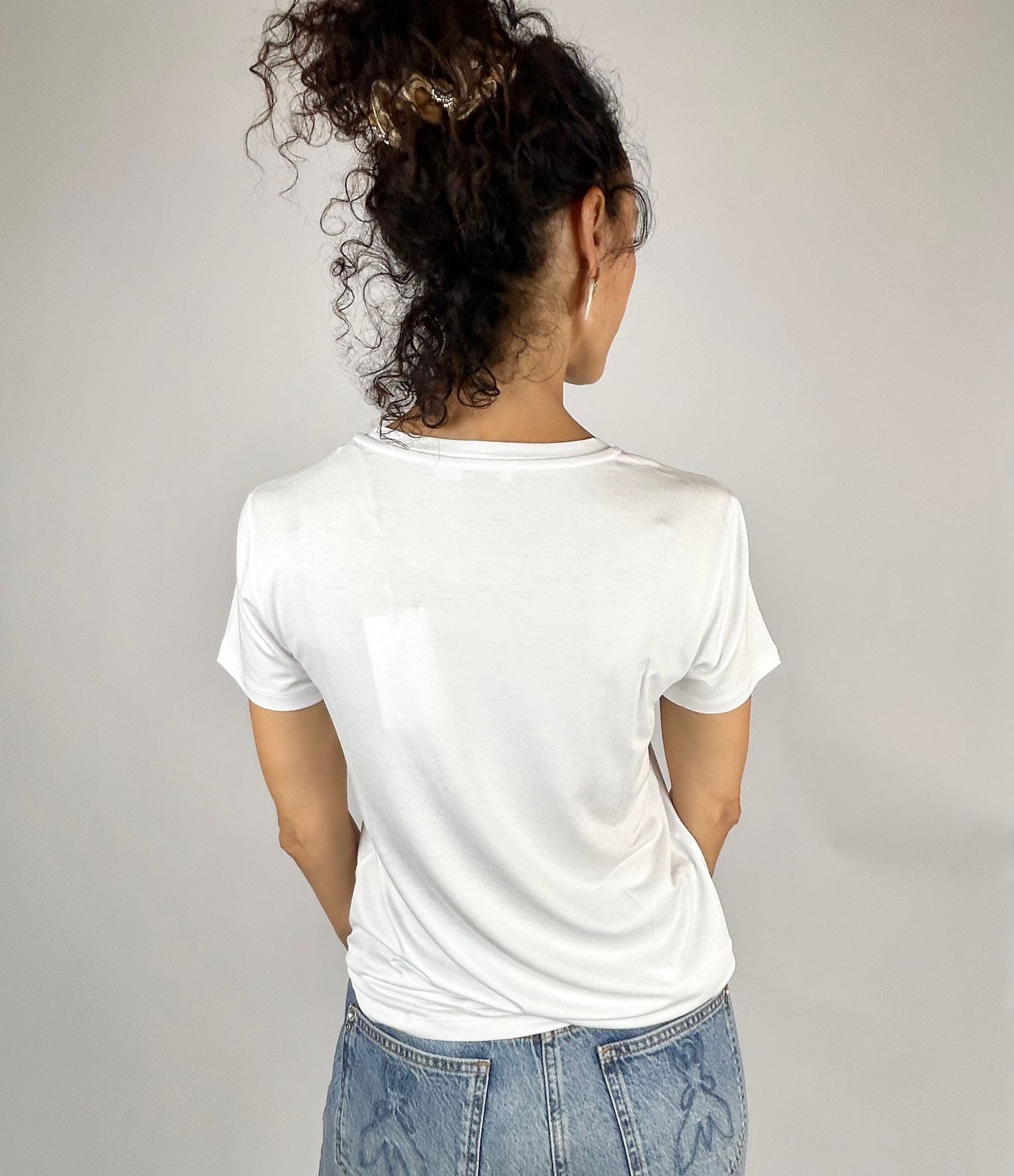 T-shirt Fly Strass, Bianco Ottico - Patrizia Pepe