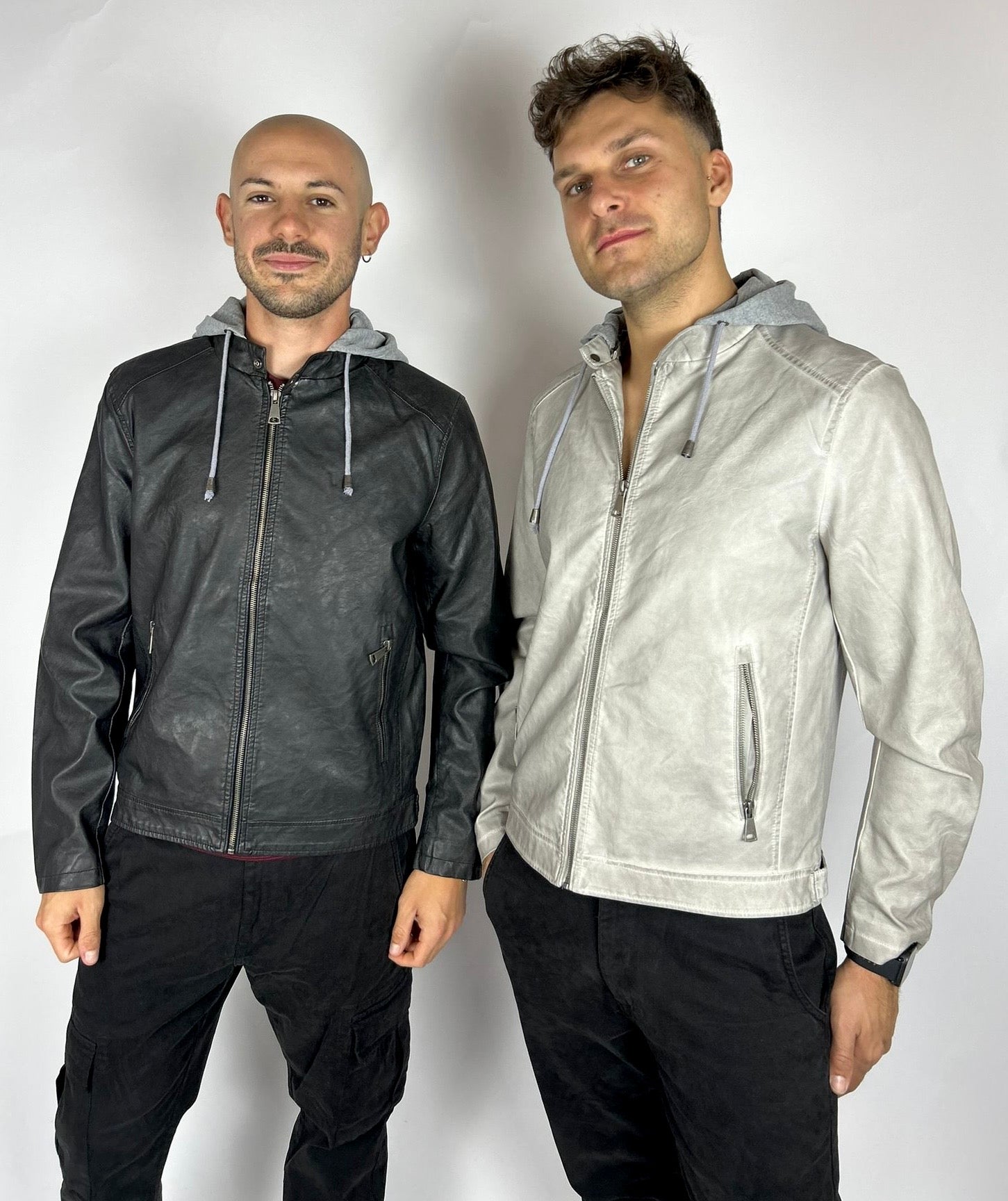 Giacca Eco-pelle, Nero - Landek