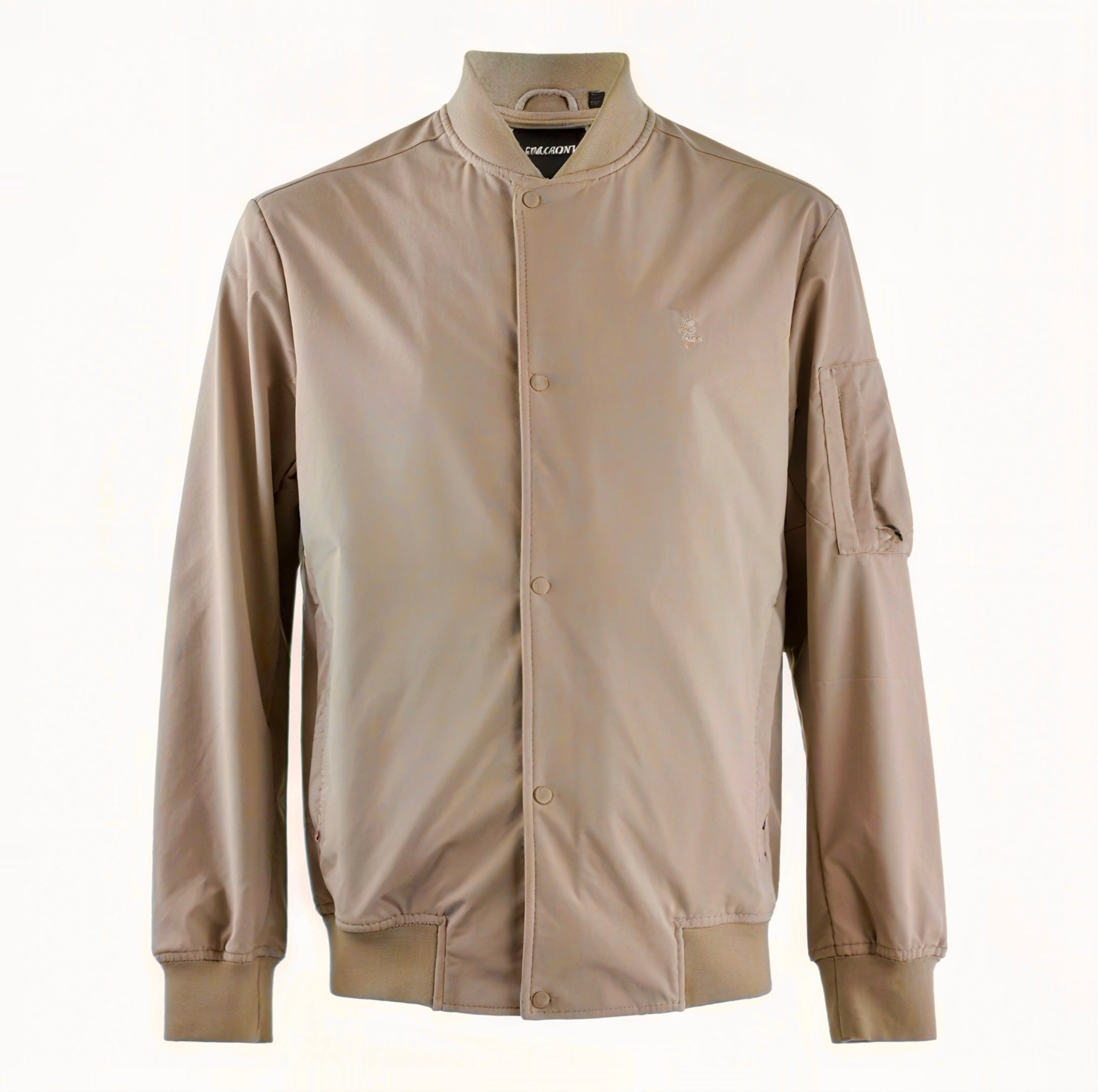 Softshell Bomber Jacket, Heritage Taupe - Lyle&Scott