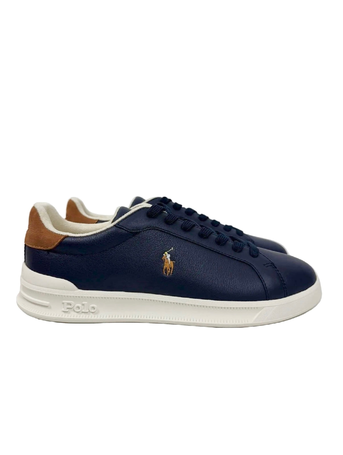 Sneakers Pelle Cavallino, Blu/Bianco/Cuoio - Polo Ralph Lauren