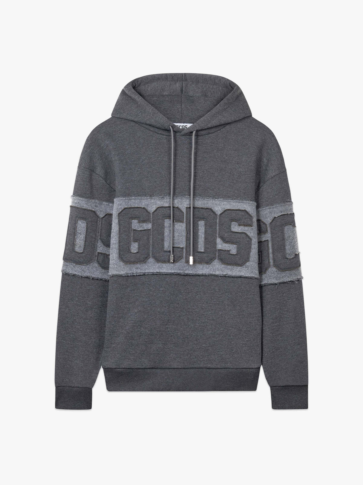 Hoodie Patch Logo, Grey - GCDS