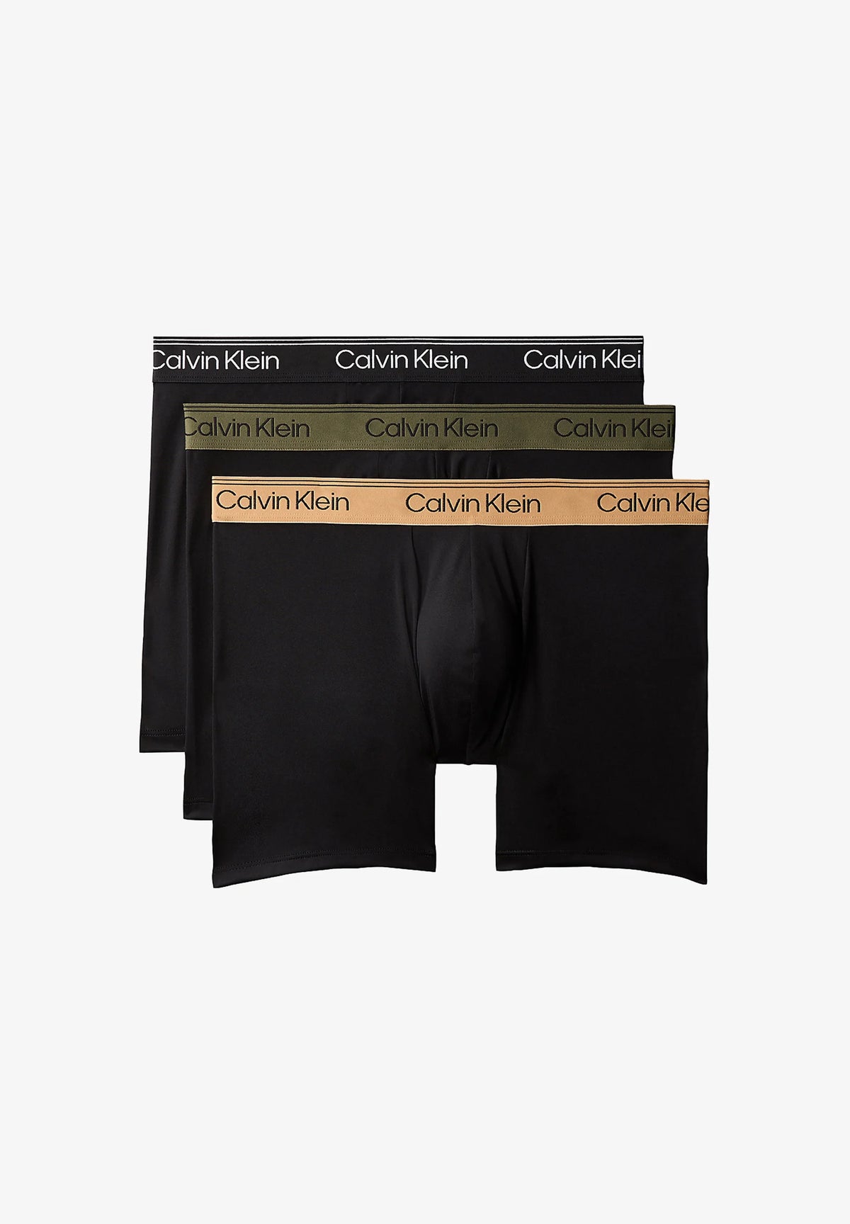 3PACK Boxer Mocrofiber Stretch, Nero/Tricolore - Calvin Klein